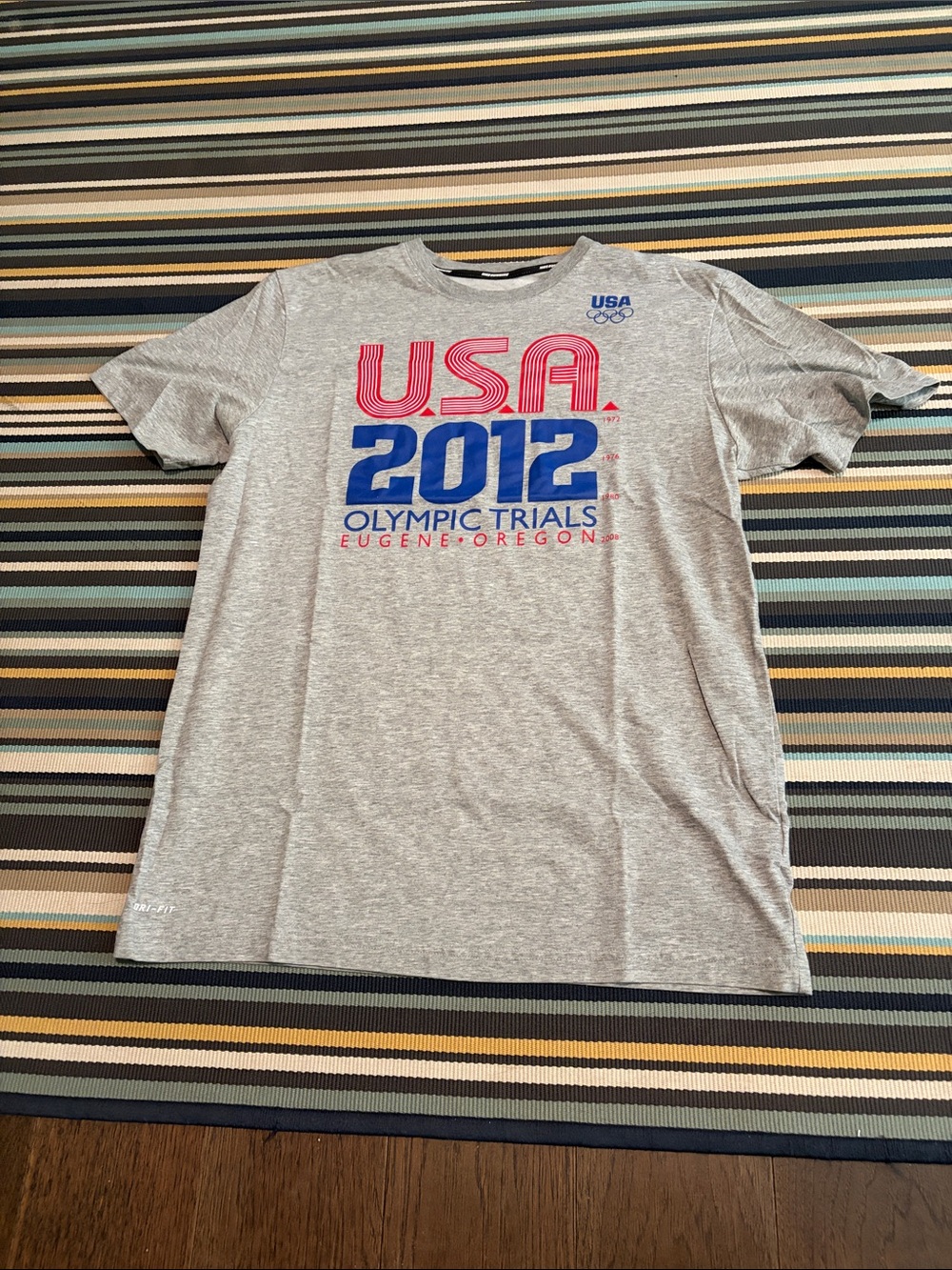 Nike Gray USA 2012 Olympic Trials Short Sleeve Tee